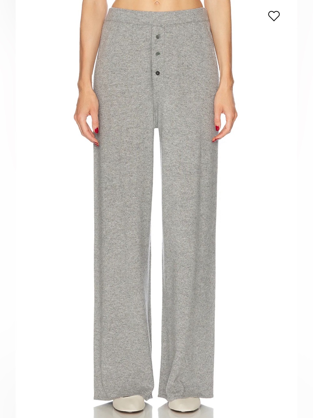 GUEST IN RESIDENCE Cashmere Grey Everywhere Pant Knit Relaxed Pants